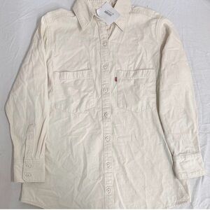 Levi’s Red Tab Relaxed Fit Cream Button-Down Shirt R13B